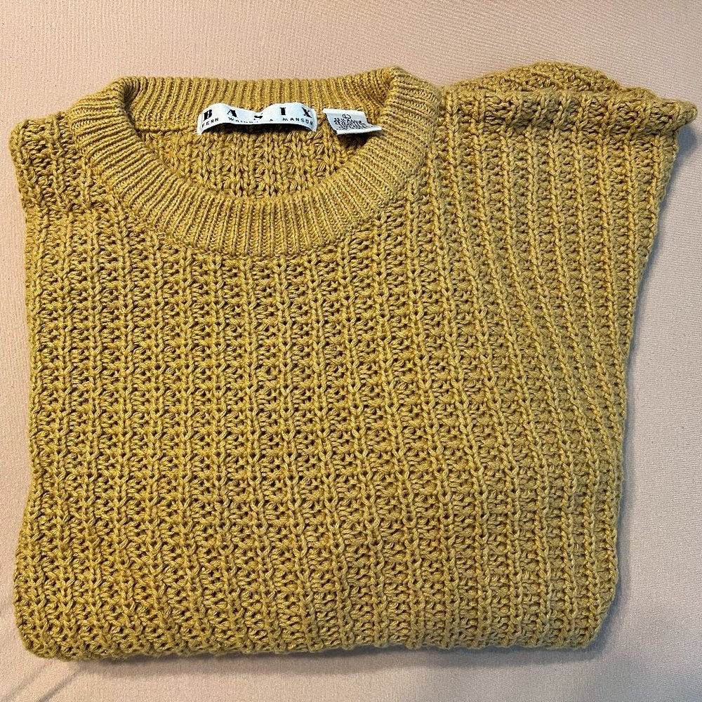 Fenn Wright & Manson - Basix Gold Knit Sweater - Men's Large